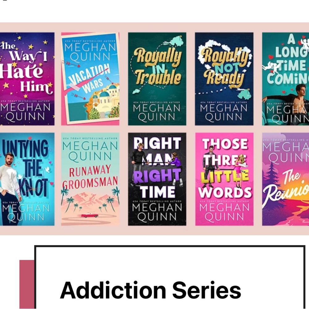 IN SEARCH OF!!! ANY MEGHAN QUINN BOOKS